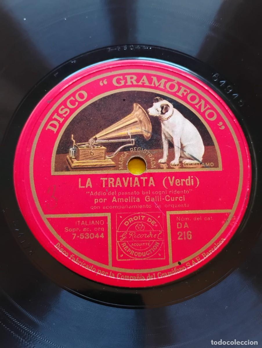 Discos de pizarra: DISCO &rdquo;GRAMOFONO&rdquo; PIZARRA - LA TRAVIATA (VERDI) - Foto 4