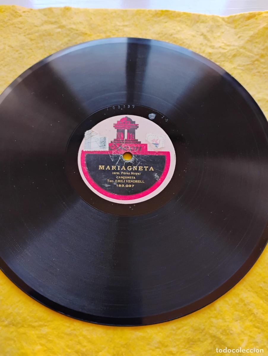 Discos de pizarra: DISCO &rdquo;GRAMOFONO&rdquo; PIZARRA - MARIAGNETA - LA MORT DE LESCOLA - Foto 1