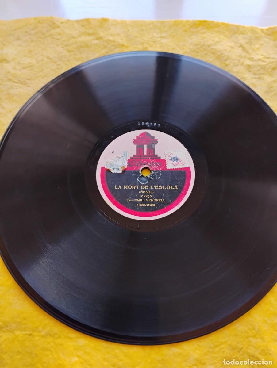 Discos de pizarra: DISCO &rdquo;GRAMOFONO&rdquo; PIZARRA - MARIAGNETA - LA MORT DE LESCOLA - Foto 3