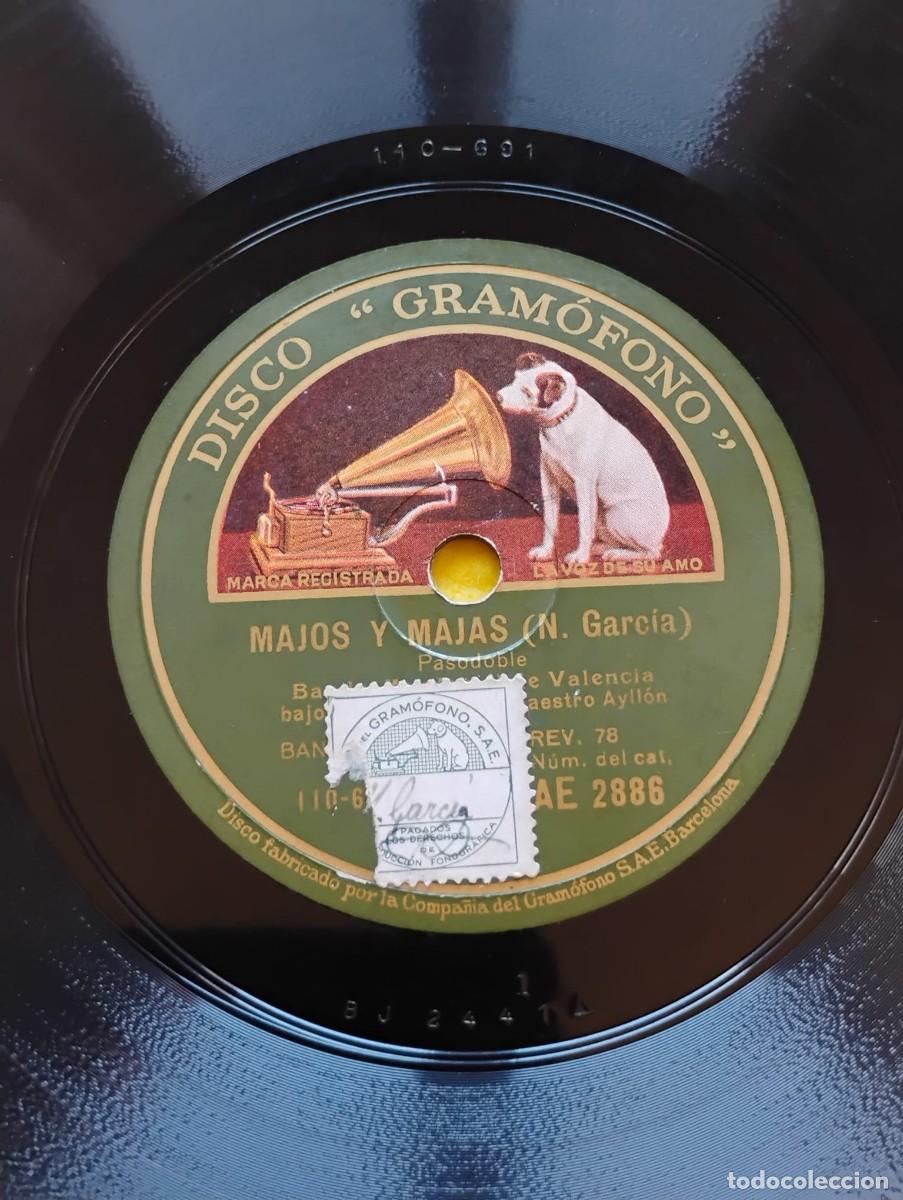Discos de pizarra: DISCO &rdquo;GRAMOFONO&rdquo; PIZARRA - MAJOS Y MAJAS- TRIANA - Foto 2