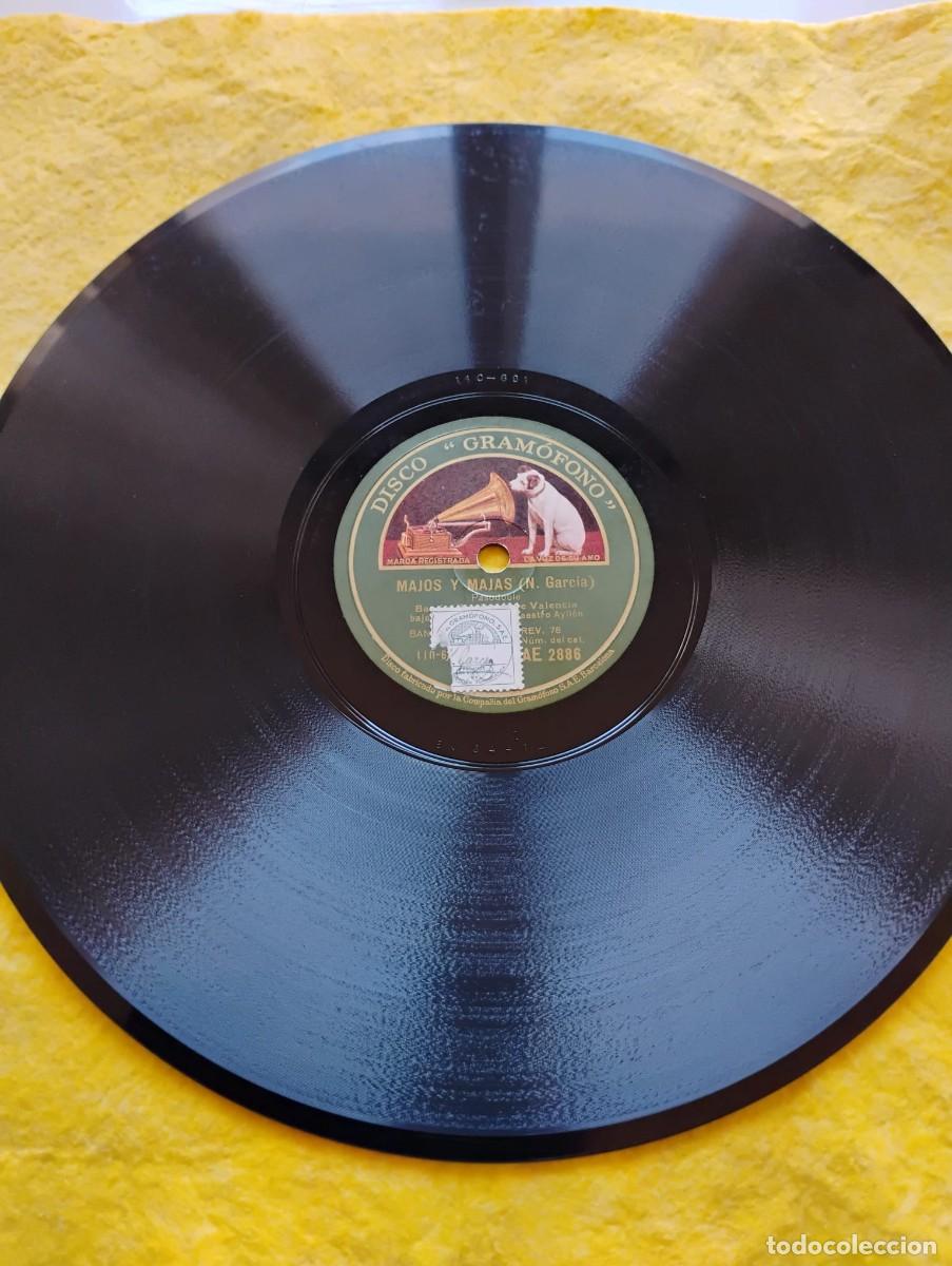 Discos de pizarra: DISCO &rdquo;GRAMOFONO&rdquo; PIZARRA - MAJOS Y MAJAS- TRIANA - Foto 1