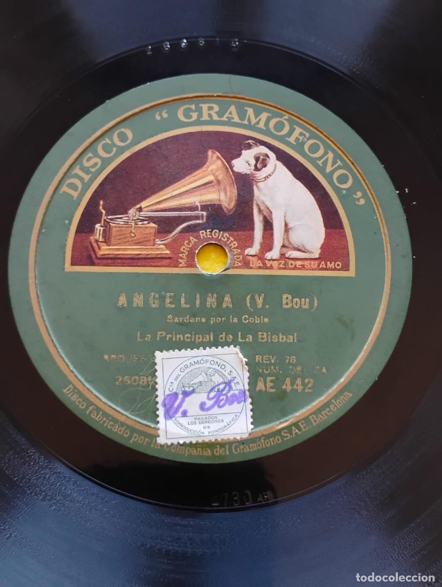 Discos de pizarra: DISCO &rdquo;GRAMOFONO&rdquo; PIZARRA - LA PROCESSO DE SANT BARTOMEU - ANGELINA - Foto 4