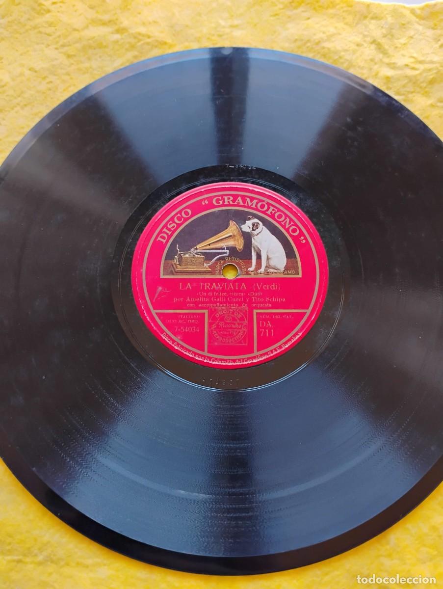 Discos de pizarra: DISCO &rdquo;GRAMOFONO&rdquo; PIZARRA - LA TRAVIATA (VERDI) - Foto 1