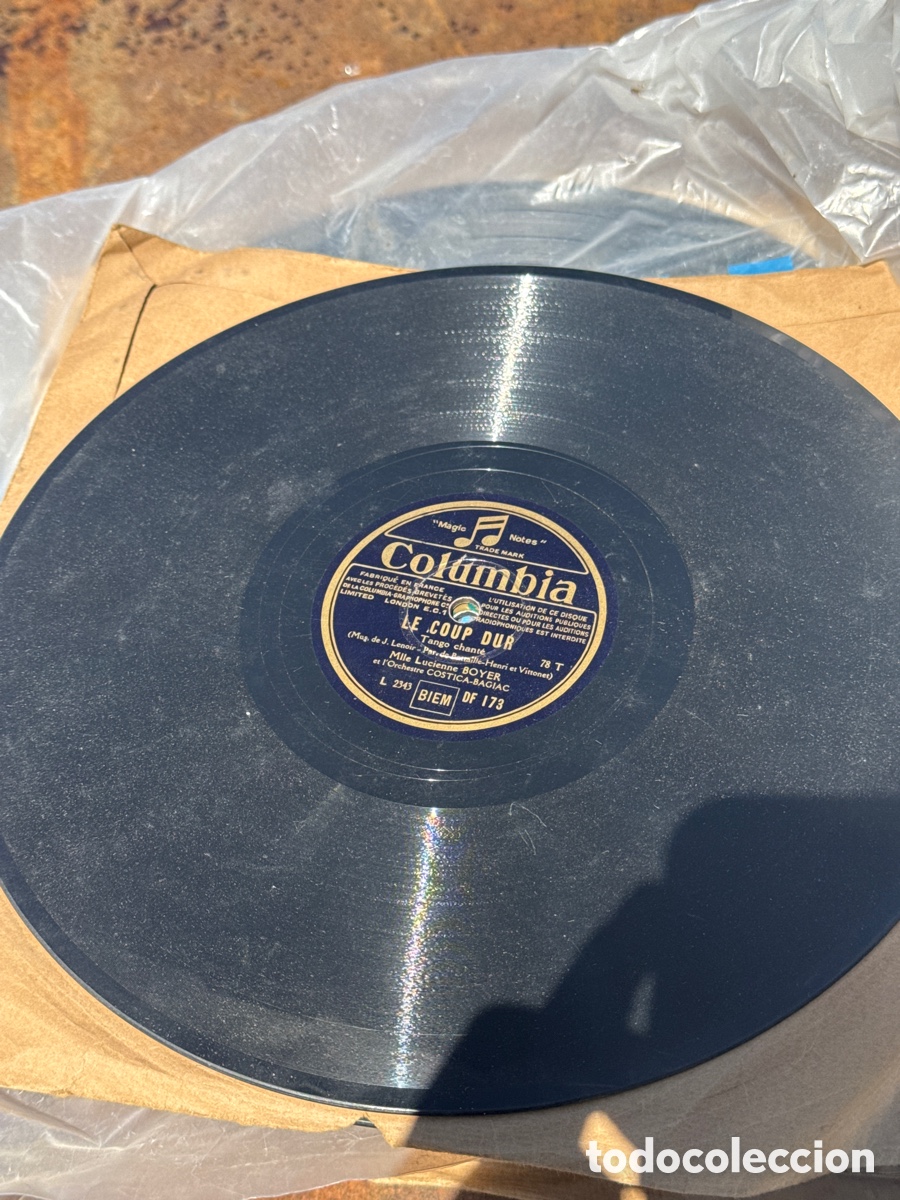 Discos de pizarra: Lote de discos de pizarra antiguos 20 - Foto 2