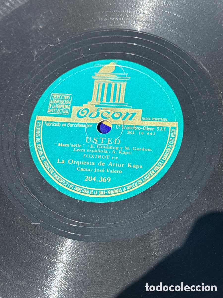 Discos de pizarra: Lote de discos de pizarra antiguos 20 - Foto 5