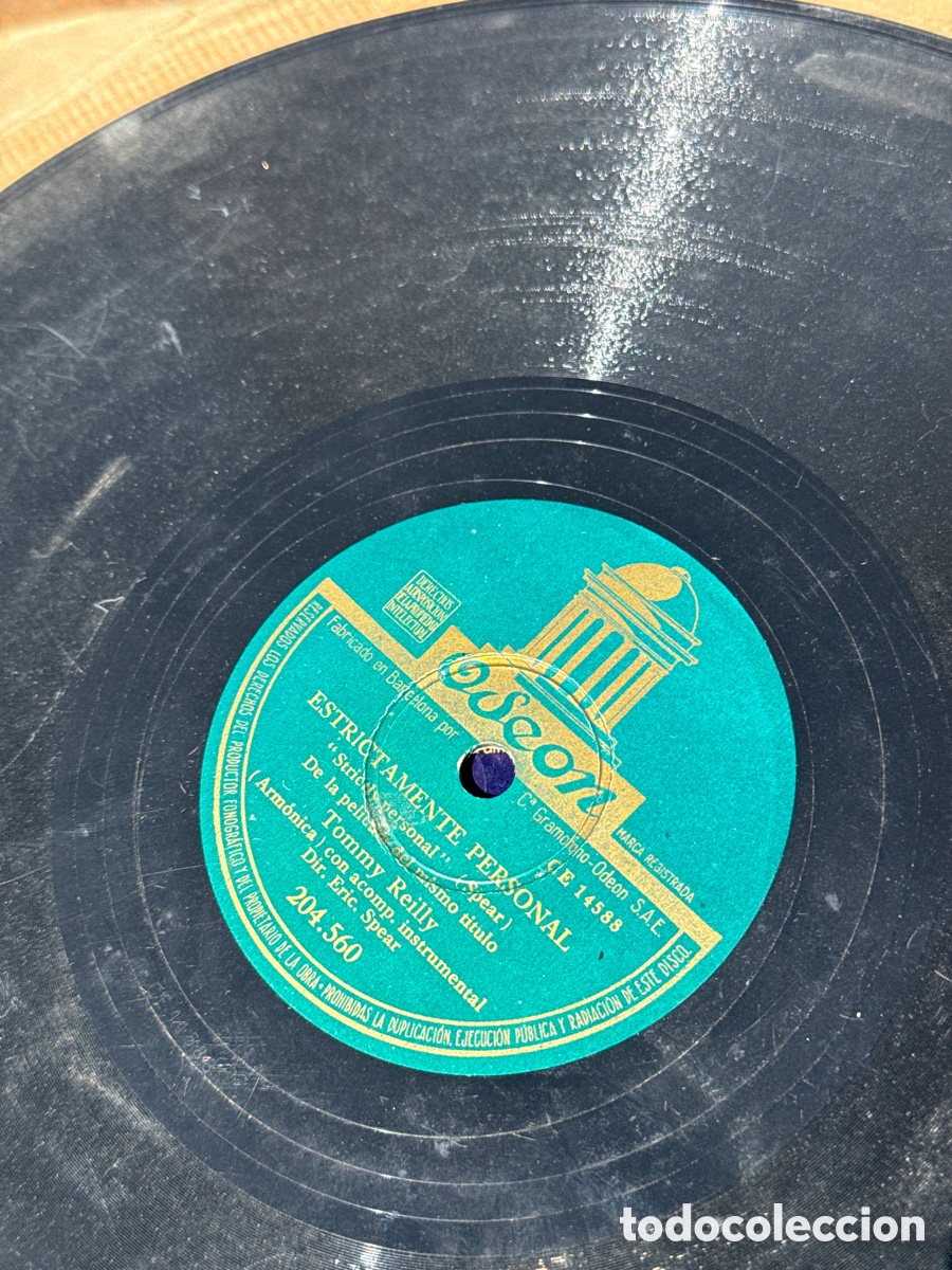 Discos de pizarra: Lote de discos de pizarra antiguos 20 - Foto 9