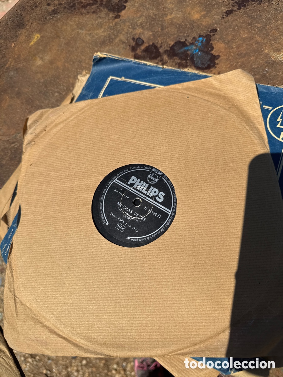 Discos de pizarra: Lote de discos de pizarra antiguos 20 - Foto 13