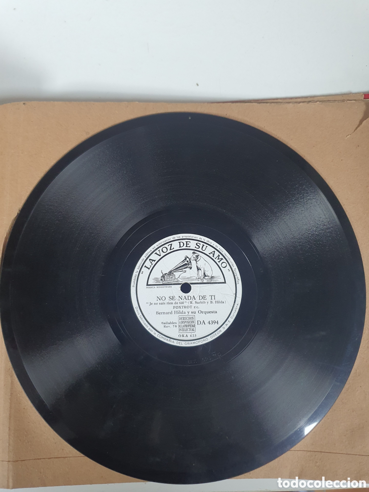 Discos de pizarra: La voz de su amo disco pizarra - Foto 1
