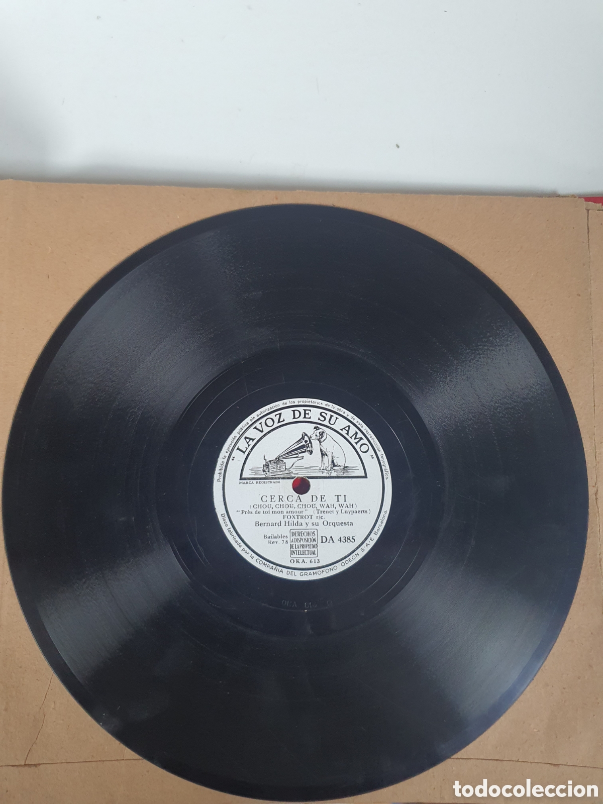 Discos de pizarra: Disco pizarra la voz de su amo - Foto 1