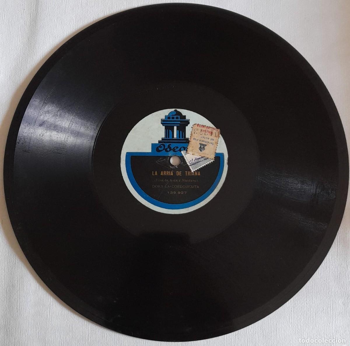 Discos de pizarra: DISCO DE PIZARRA DE DORA LA CORDOBESITA - Foto 3