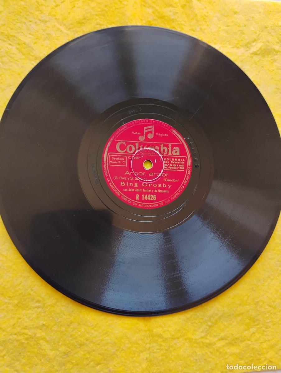 Discos de pizarra: DISCO &rdquo;GRAMOFONO&rdquo; PIZARRA - AMOR AMOR - ERES TU O NO ERES TU - Foto 1