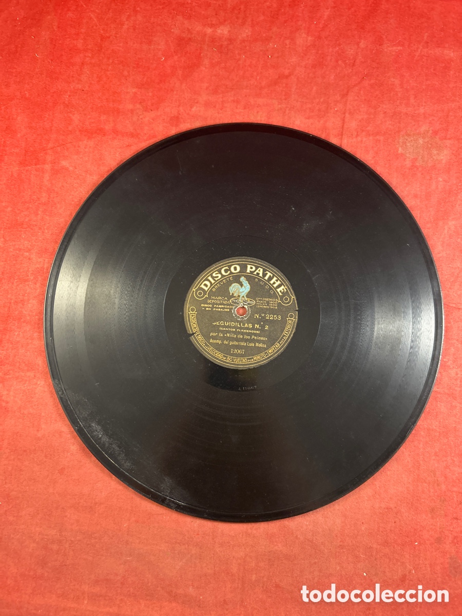 Discos de pizarra: DISCO DE PIZARRA DE CANTOS FLAMENCOS - Foto 2
