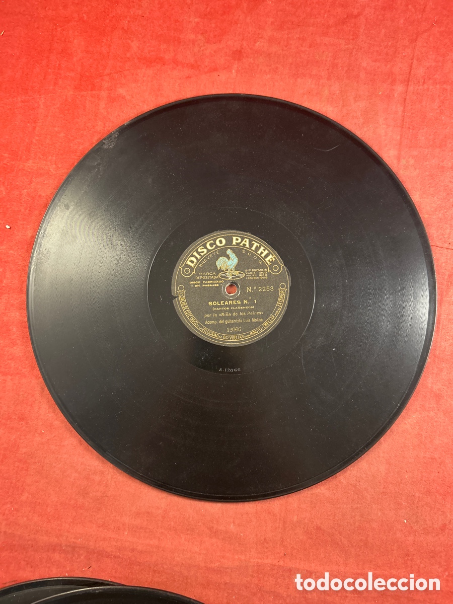 Discos de pizarra: DISCO DE PIZARRA DE CANTOS FLAMENCOS - Foto 1
