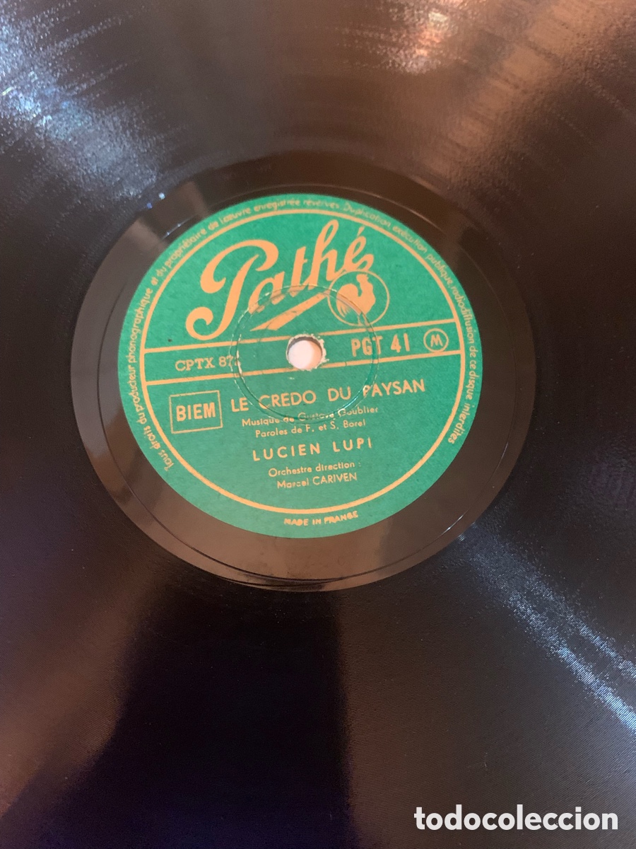 Discos de pizarra: Lucien lupi disco pizarra pathe - Foto 2