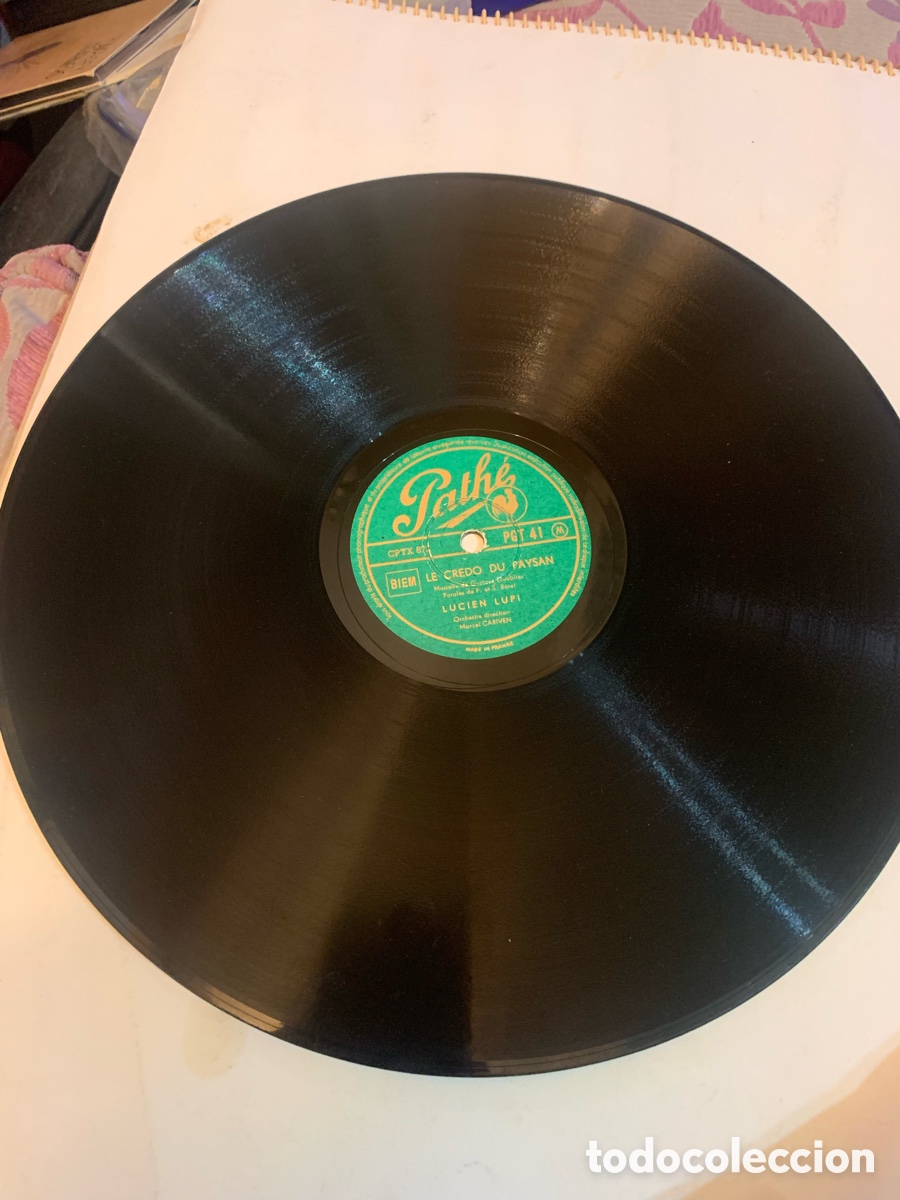 Discos de pizarra: Lucien lupi disco pizarra pathe - Foto 3