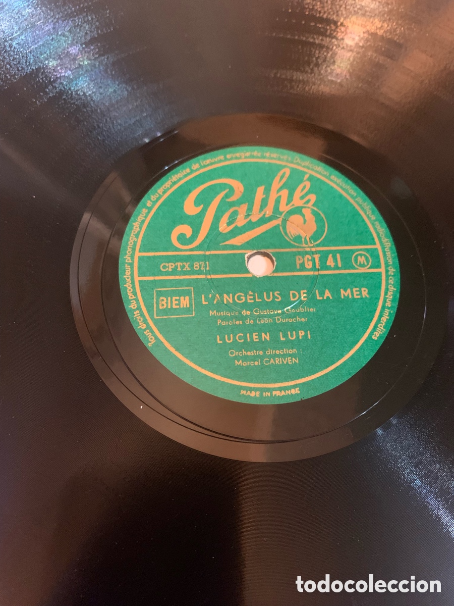 Discos de pizarra: Lucien lupi disco pizarra pathe - Foto 1