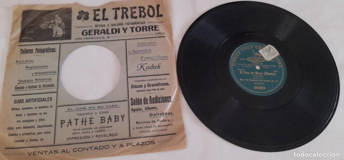 Discos de pizarra: DISCO DE PIZARRA EL DOS DE MAYO (CHUECA), PASODOBLE - Foto 1