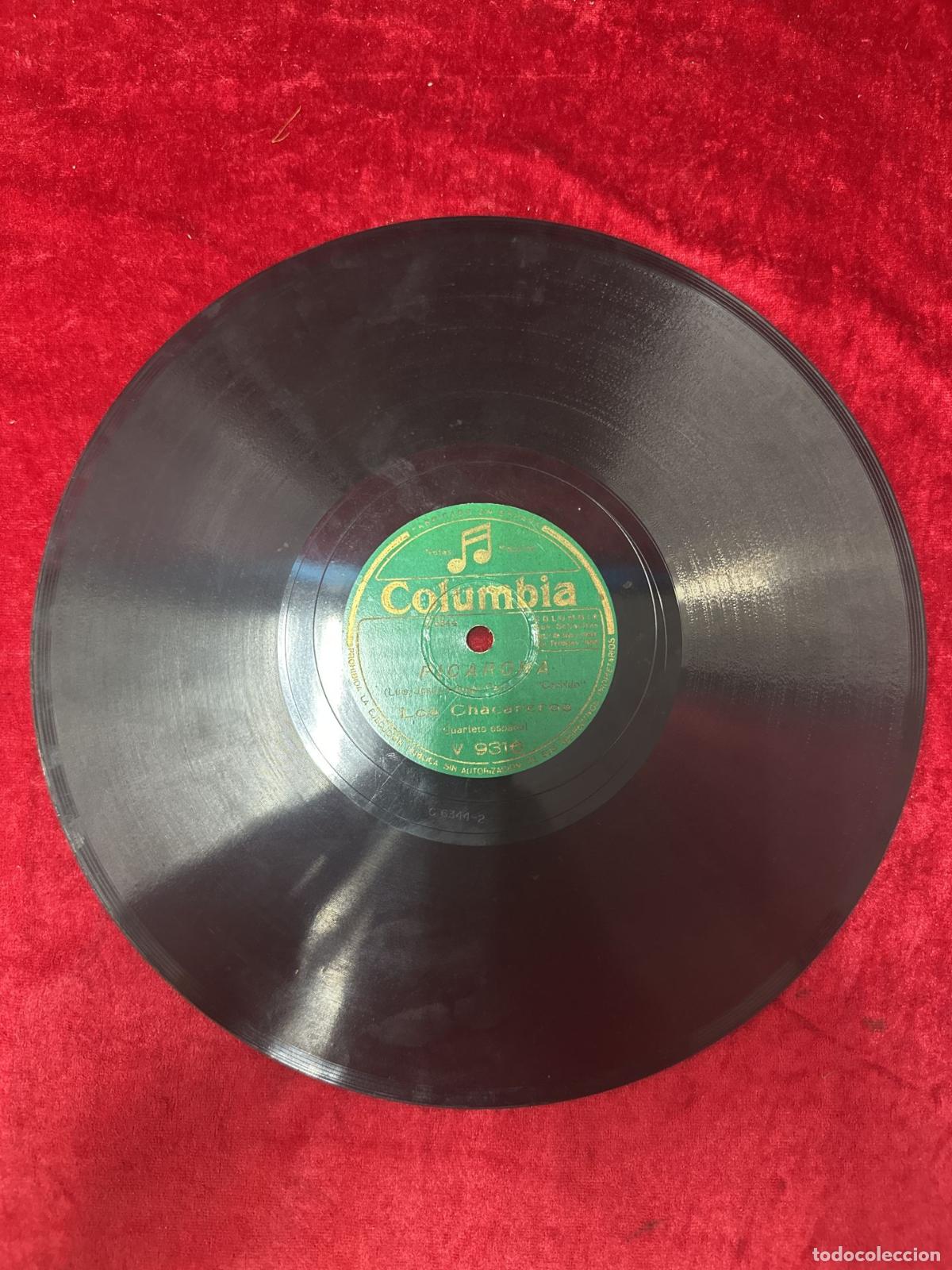 Discos de pizarra: DP-04.2. DISCO 78rpm DE PIZARRA. LOS CHACAREROS - Foto 4