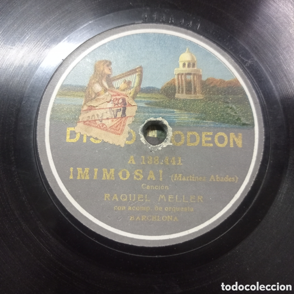 Discos de pizarra: DISCO PIZARRA ODEON - RAQUEL MELLER : MI LUIS / MIMOSA - Foto 3