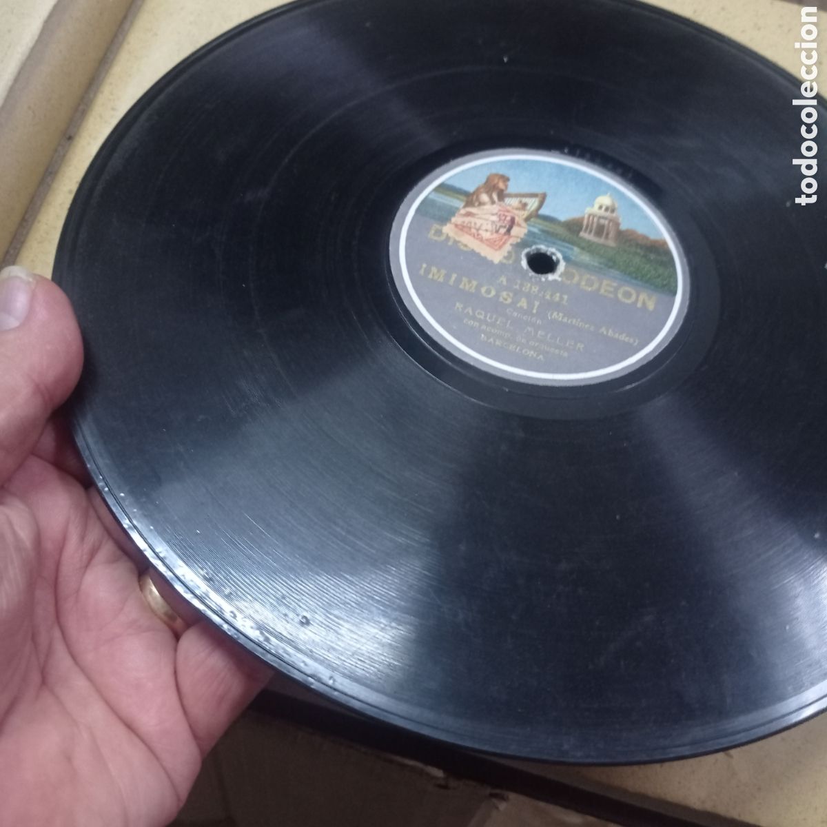 Discos de pizarra: DISCO PIZARRA ODEON - RAQUEL MELLER : MI LUIS / MIMOSA - Foto 5