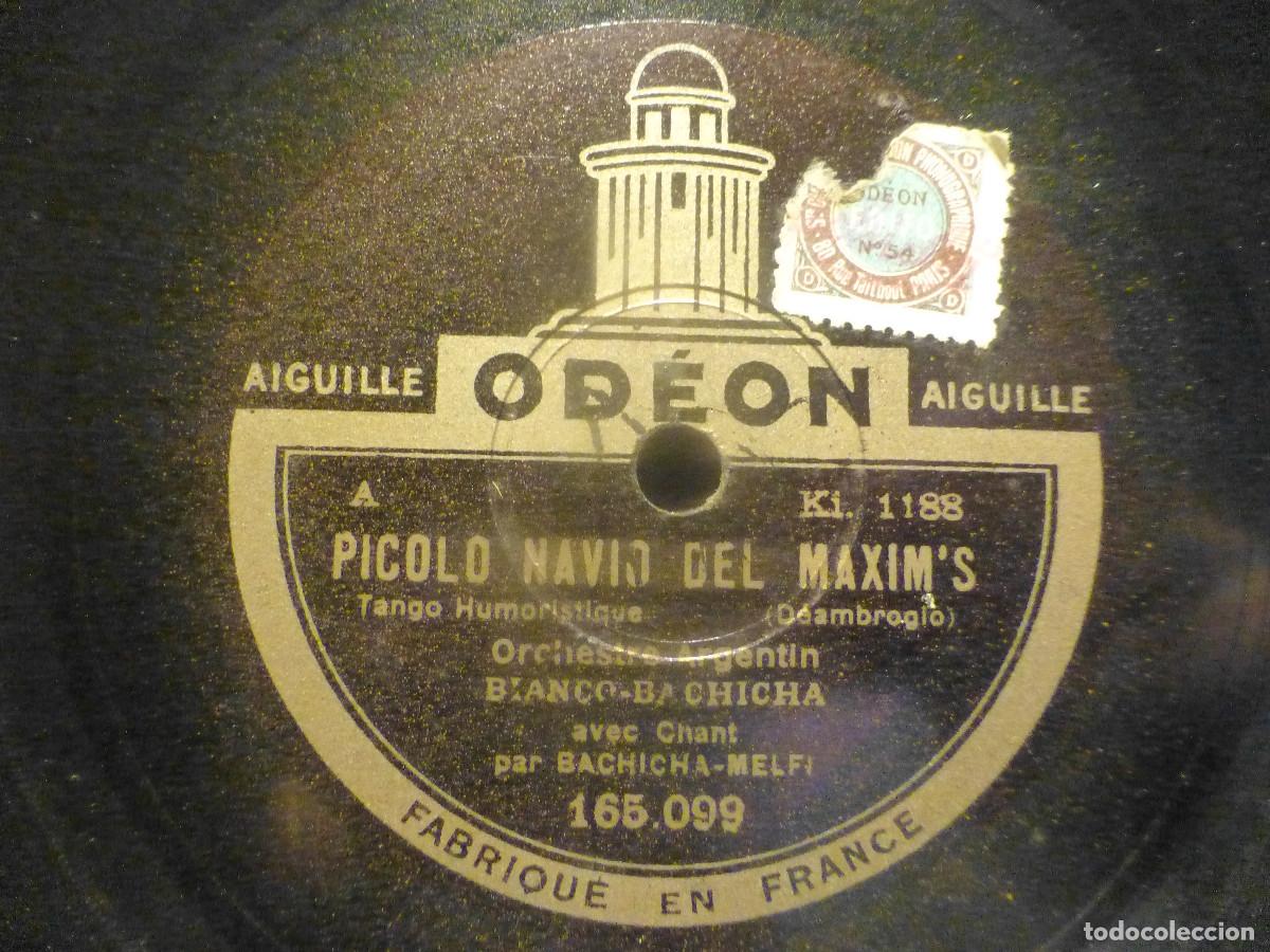 Discos de pizarra: Odeon 165.099 - Picolo Navio del Maxim&acute;s - La Rinconada - Orquesta Argentin Bianco-Bachicha - Foto 2
