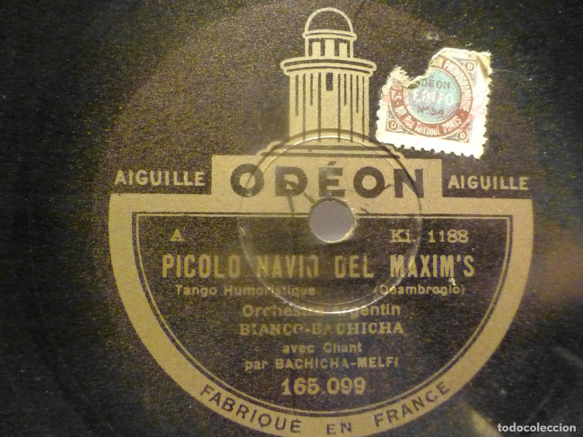Discos de pizarra: Odeon 165.099 - Picolo Navio del Maxim&acute;s - La Rinconada - Orquesta Argentin Bianco-Bachicha - Foto 3