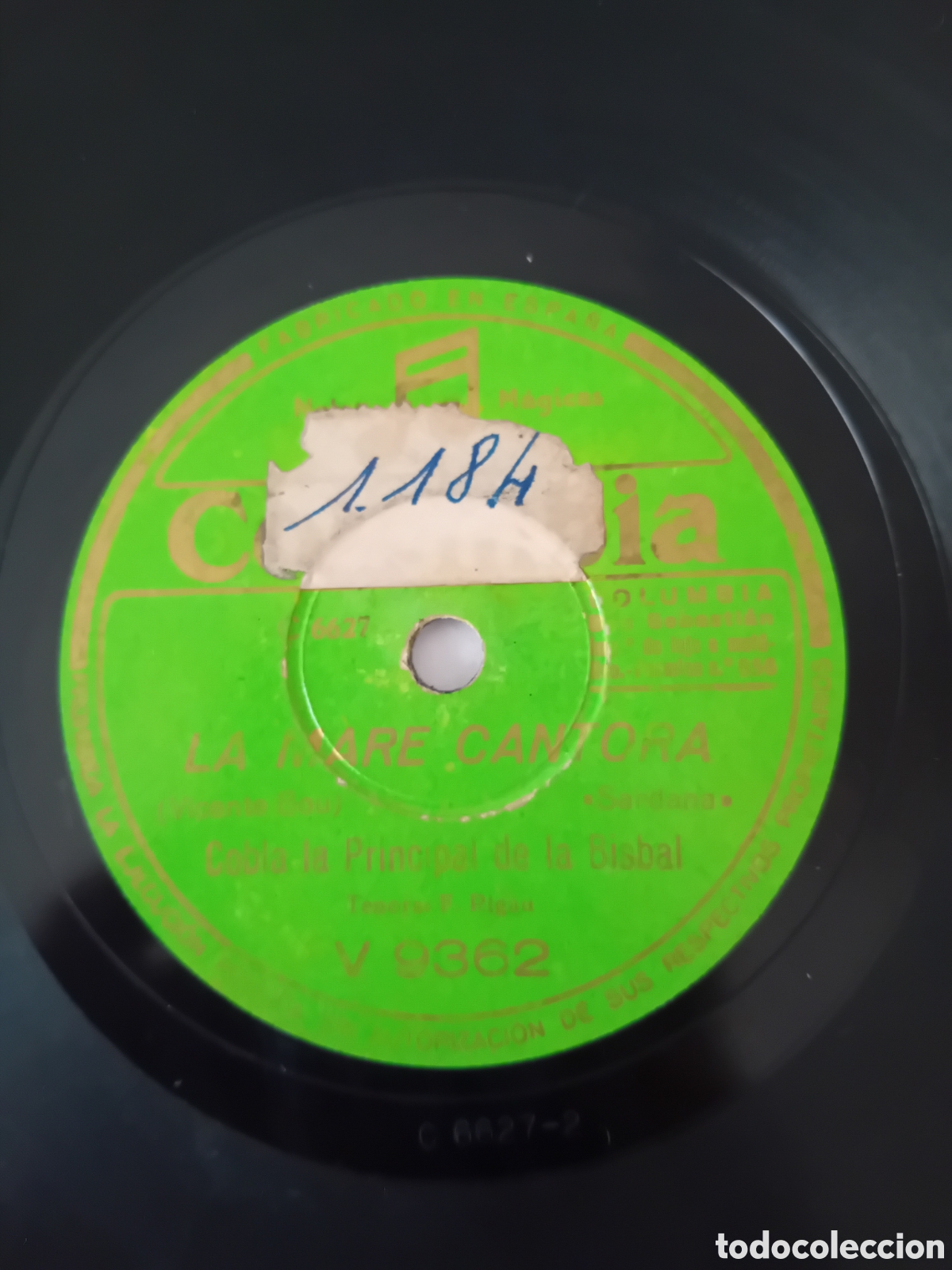 Discos de pizarra: COBLA LA PRINCIPAL DE LA BISBAL. ENCISADORA. LA MARE CANTORA - Foto 2