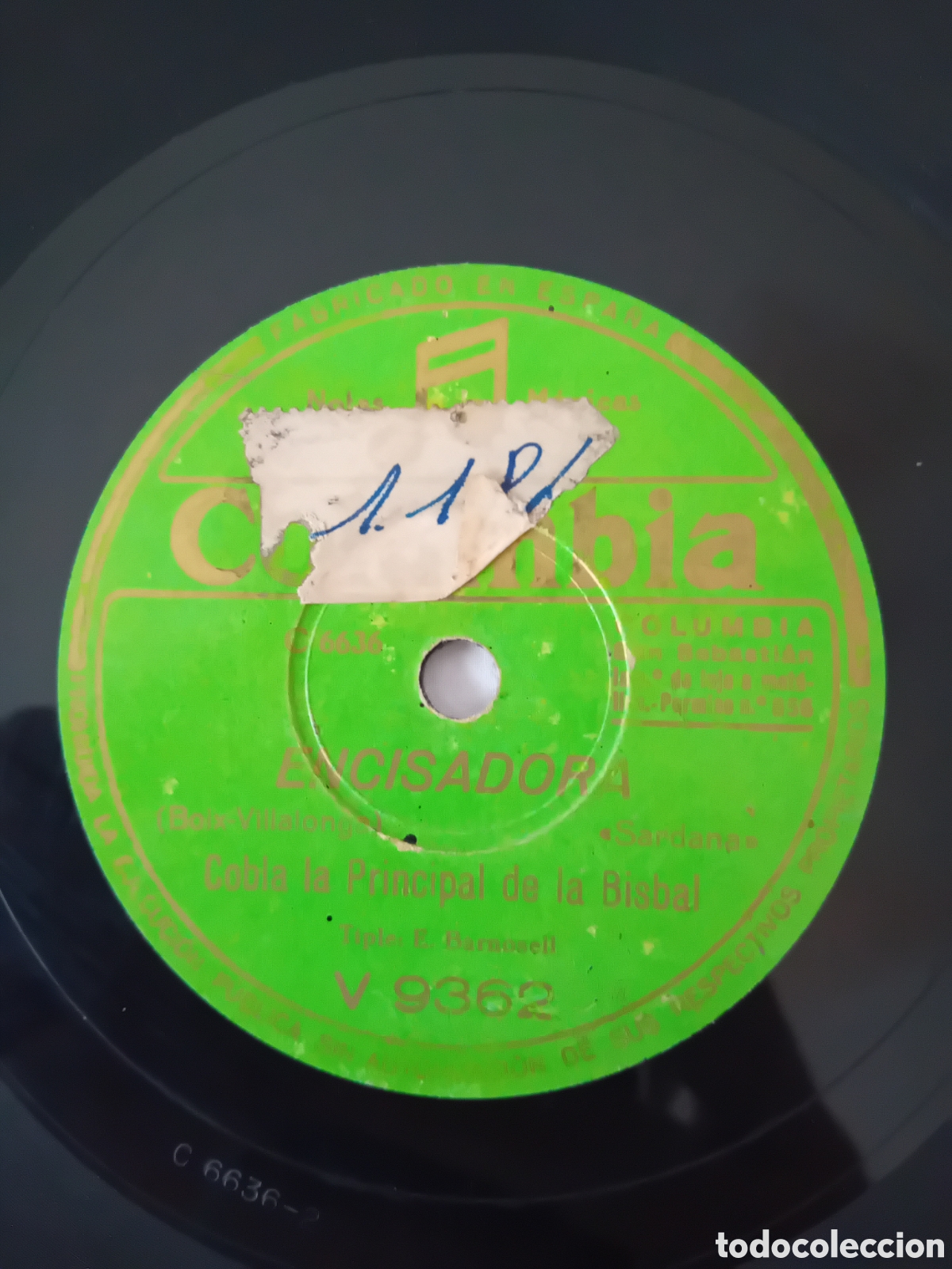 Discos de pizarra: COBLA LA PRINCIPAL DE LA BISBAL. ENCISADORA. LA MARE CANTORA - Foto 4