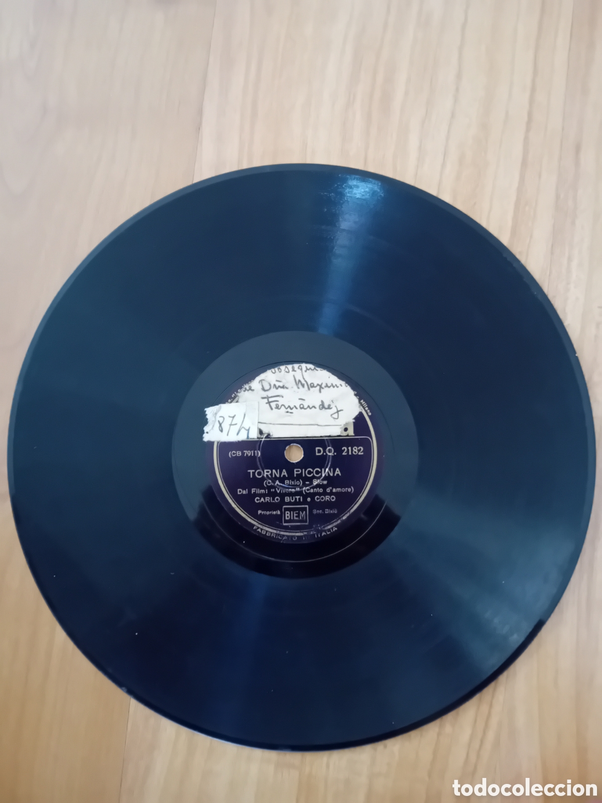 Discos de pizarra: CARLO BUTI. TORNA PICCINA. VIVIRE - Foto 3