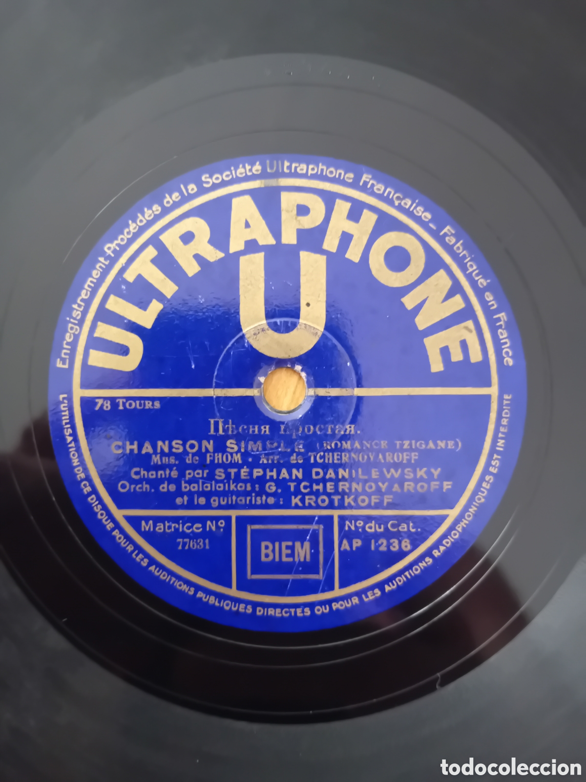 Discos de pizarra: STEPHAN DANILEWSKY. LOIN DE VOUS. CHANSON SIMPLE - Foto 2
