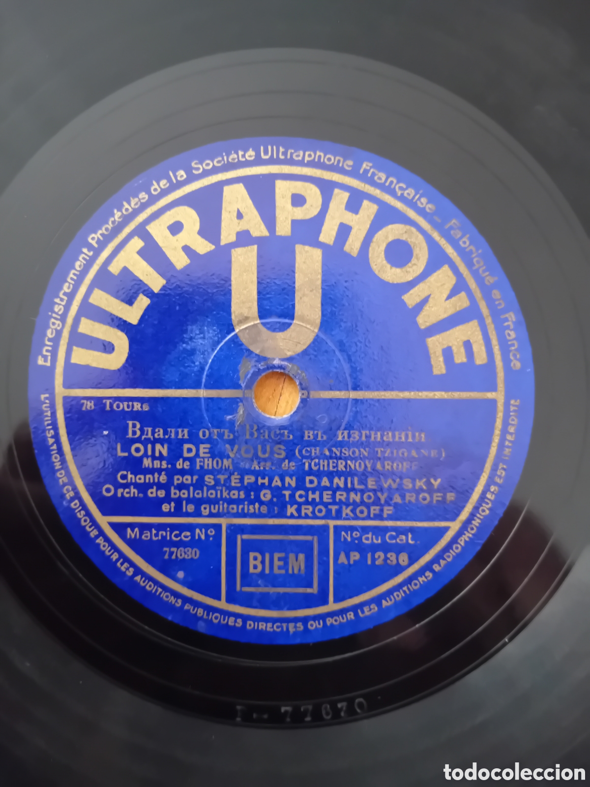 Discos de pizarra: STEPHAN DANILEWSKY. LOIN DE VOUS. CHANSON SIMPLE - Foto 4