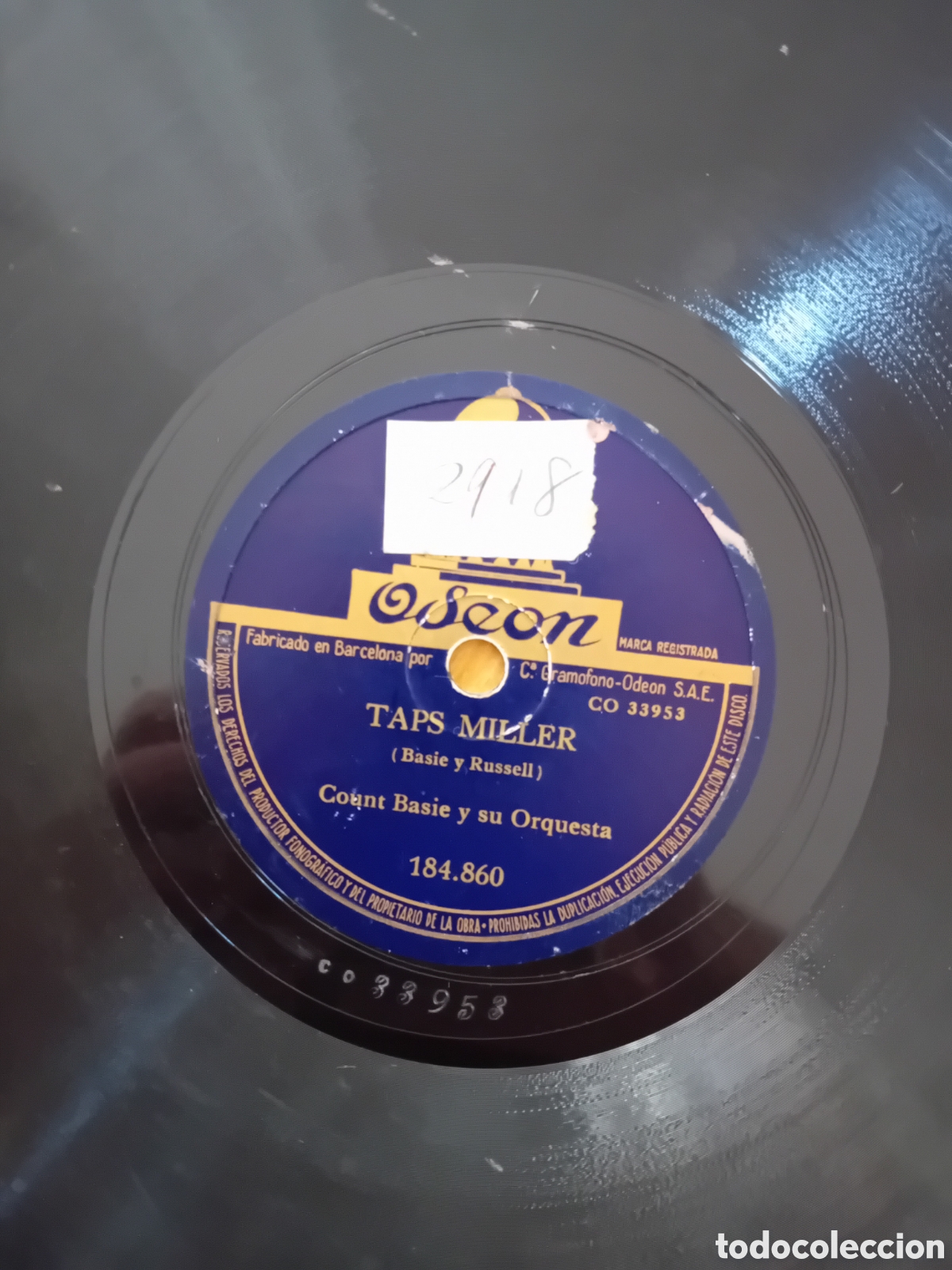 Discos de pizarra: COUNT BASIE. TAPS MILLER. TECLADO AL ROJO - Foto 4