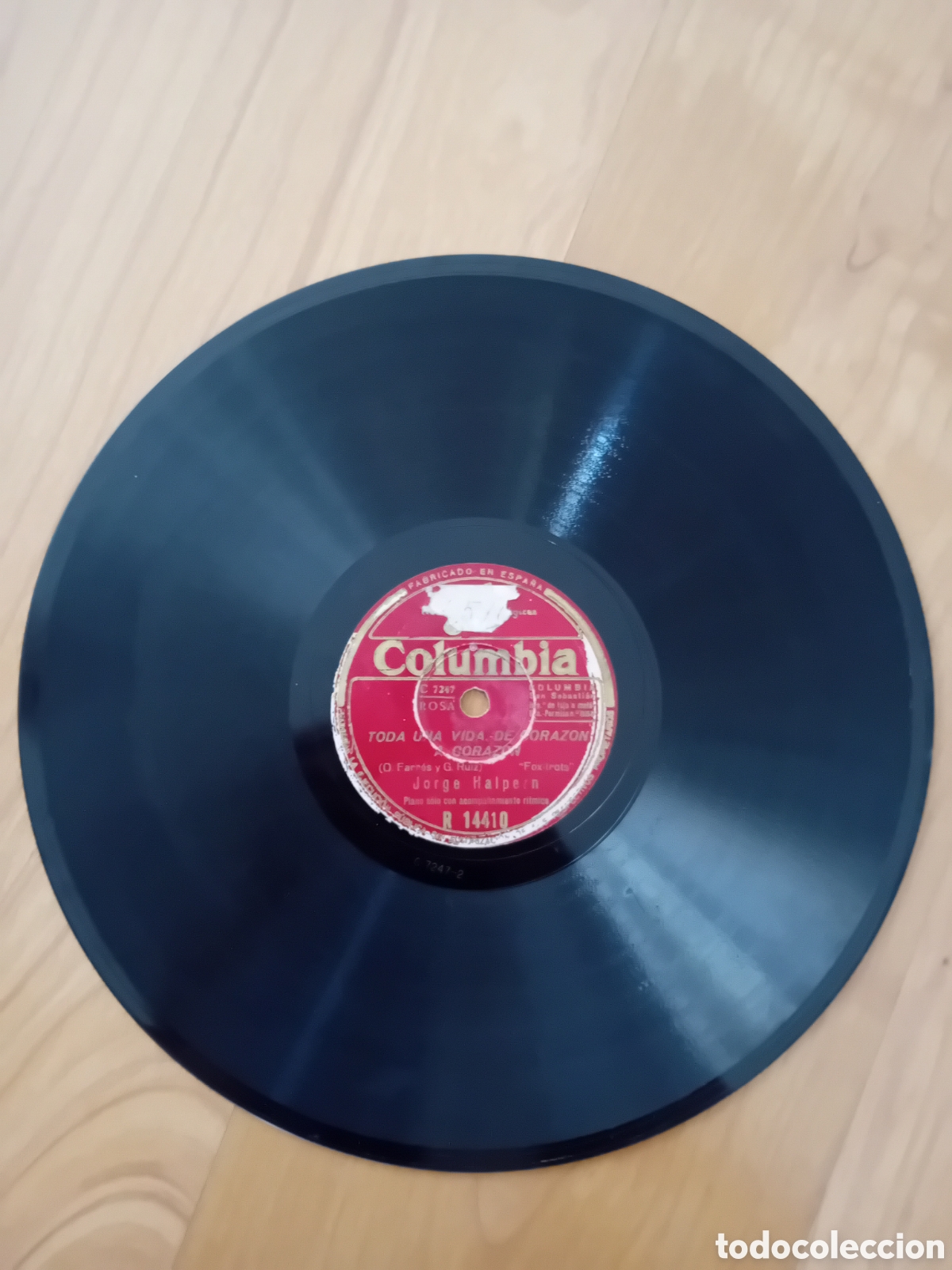 Discos de pizarra: JORGE HALPERN. YO TE DIRE. TODA UNA VIDA DE CORAZON A CORAZON - Foto 1