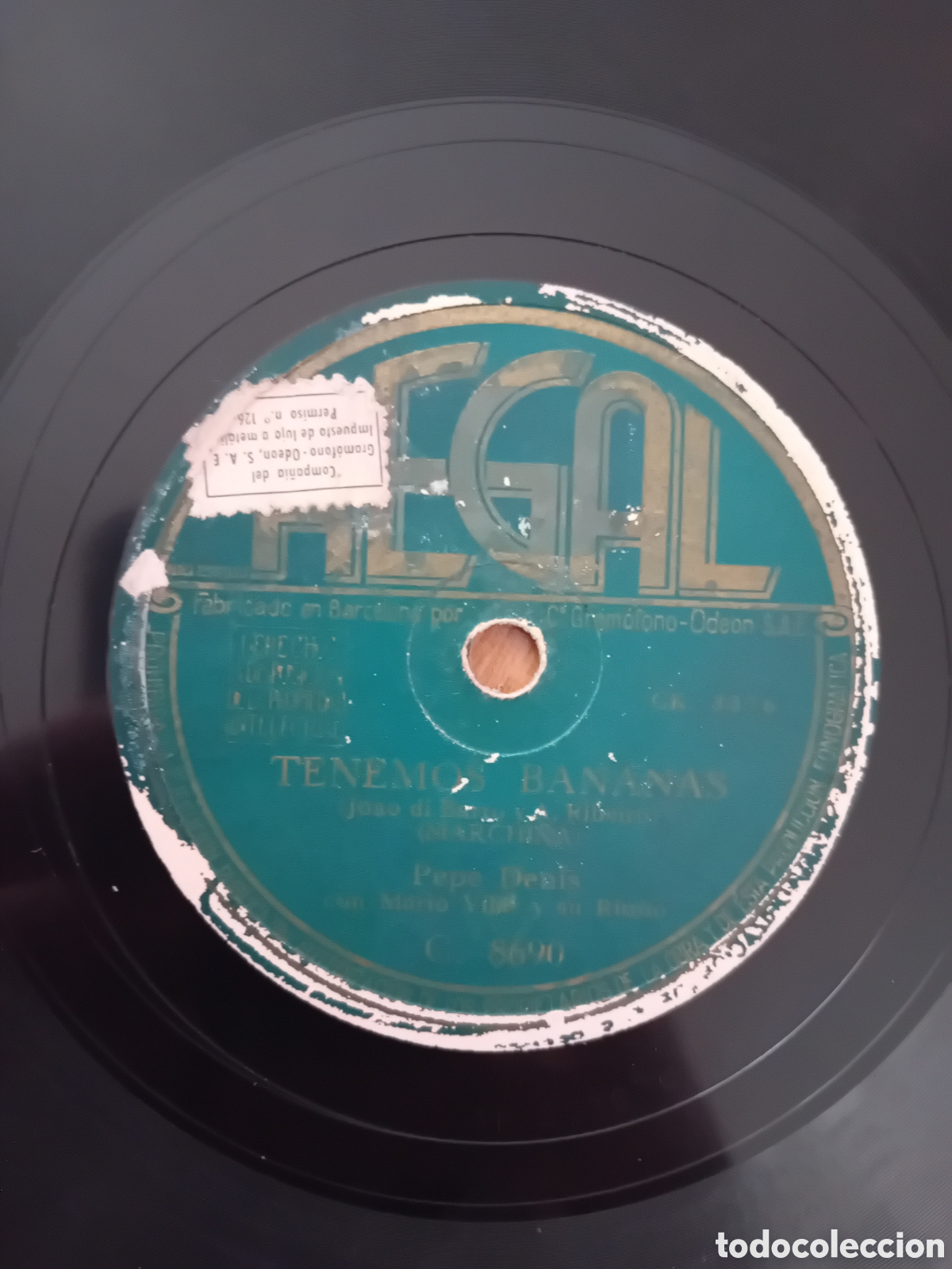 Discos de pizarra: PEPE DENIS. PALABRAS DE MUJER. TENEMOS BANANAS. - Foto 4