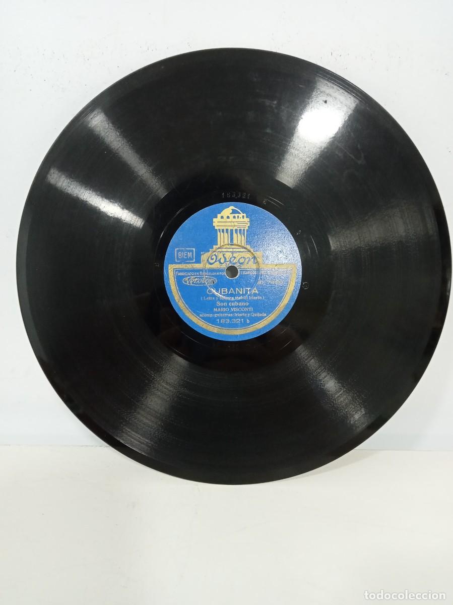 Discos de pizarra: MARIO VISCONTI - LUCES DE BUENOS AIRES / CUBANITA - Foto 2