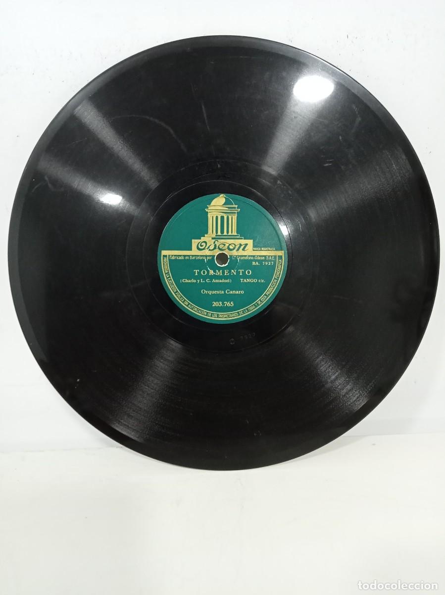 Discos de pizarra: ORQUESTA CANARO - TORMENTO / LIRIO BLANCO - Foto 1