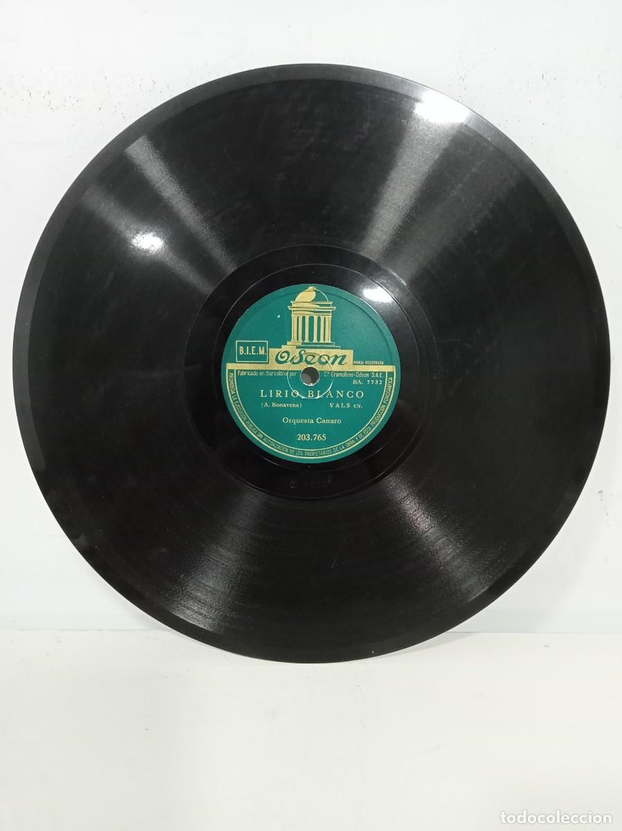 Discos de pizarra: ORQUESTA CANARO - TORMENTO / LIRIO BLANCO - Foto 2