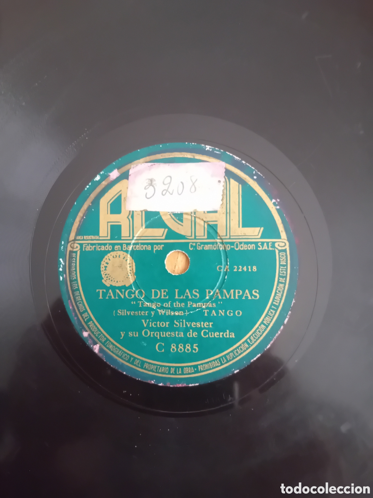 Discos de pizarra: VICTOR SILVESTER. EL CORAZON DE MADRID. TANGO DE LAS PAMPAS - Foto 2