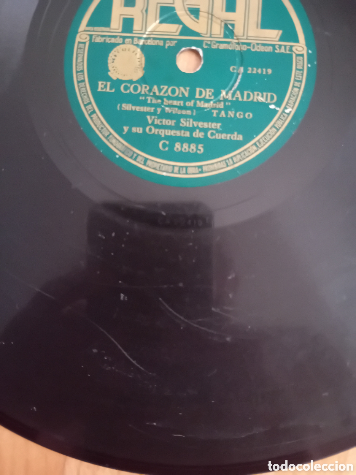 Discos de pizarra: VICTOR SILVESTER. EL CORAZON DE MADRID. TANGO DE LAS PAMPAS - Foto 5