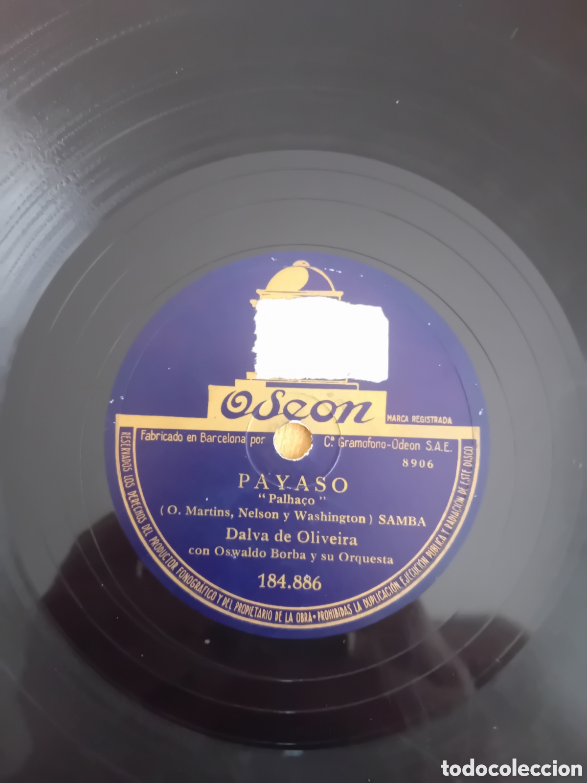 Discos de pizarra: DALVA DE OLIVEIRA. ESTA NOCHE SUCEDIO. PAYASO - Foto 2
