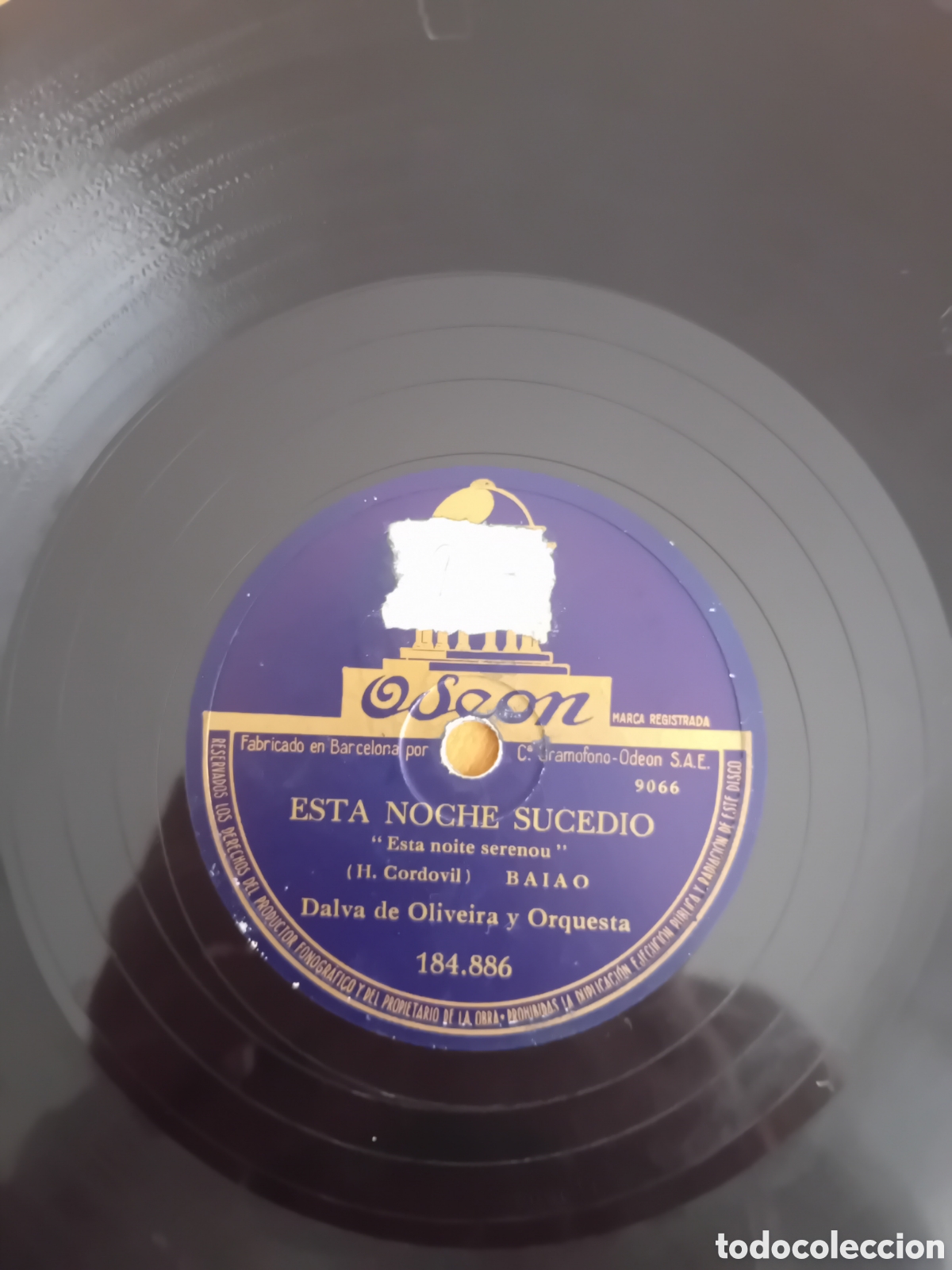 Discos de pizarra: DALVA DE OLIVEIRA. ESTA NOCHE SUCEDIO. PAYASO - Foto 4