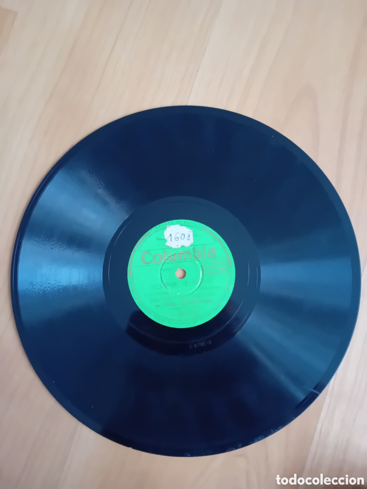 Discos de pizarra: BEATRIZ DE LENCLOS SIEMPRE TE AMARE. CANTAR Y BAILAR - Foto 3