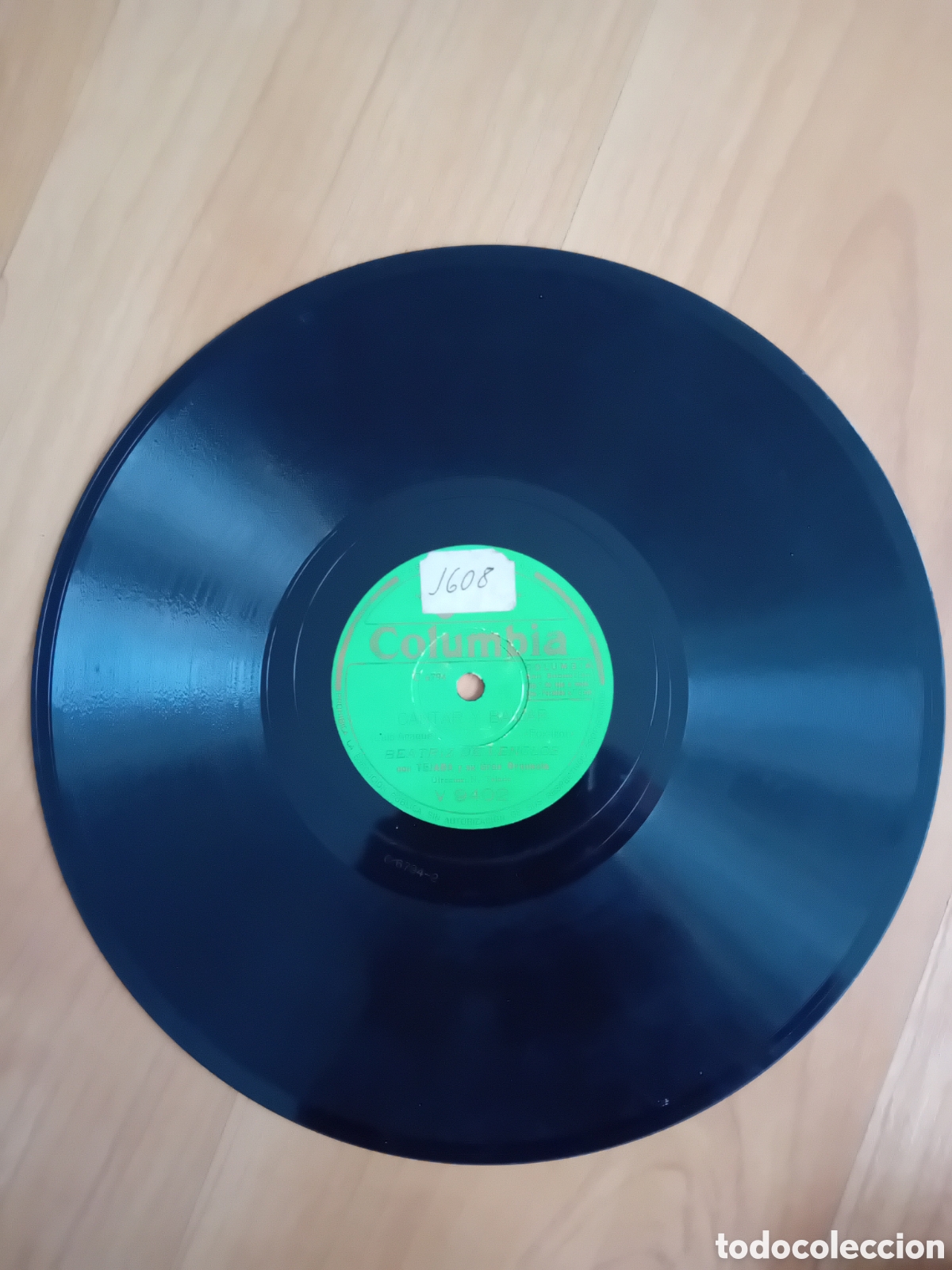 Discos de pizarra: BEATRIZ DE LENCLOS SIEMPRE TE AMARE. CANTAR Y BAILAR - Foto 1