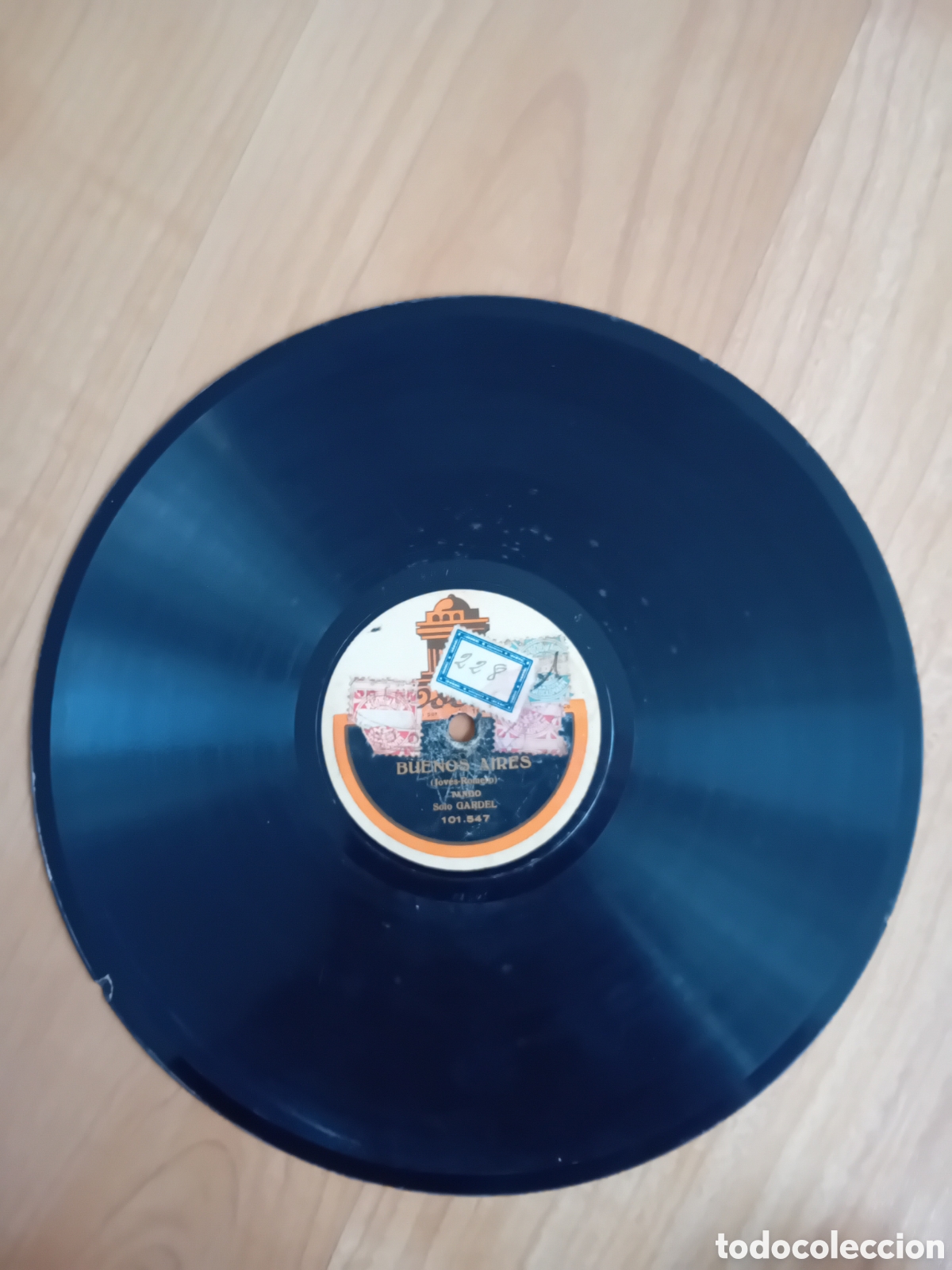 Discos de pizarra: GARDEL. BUENOS AIRES. LOS INDIOS - Foto 3