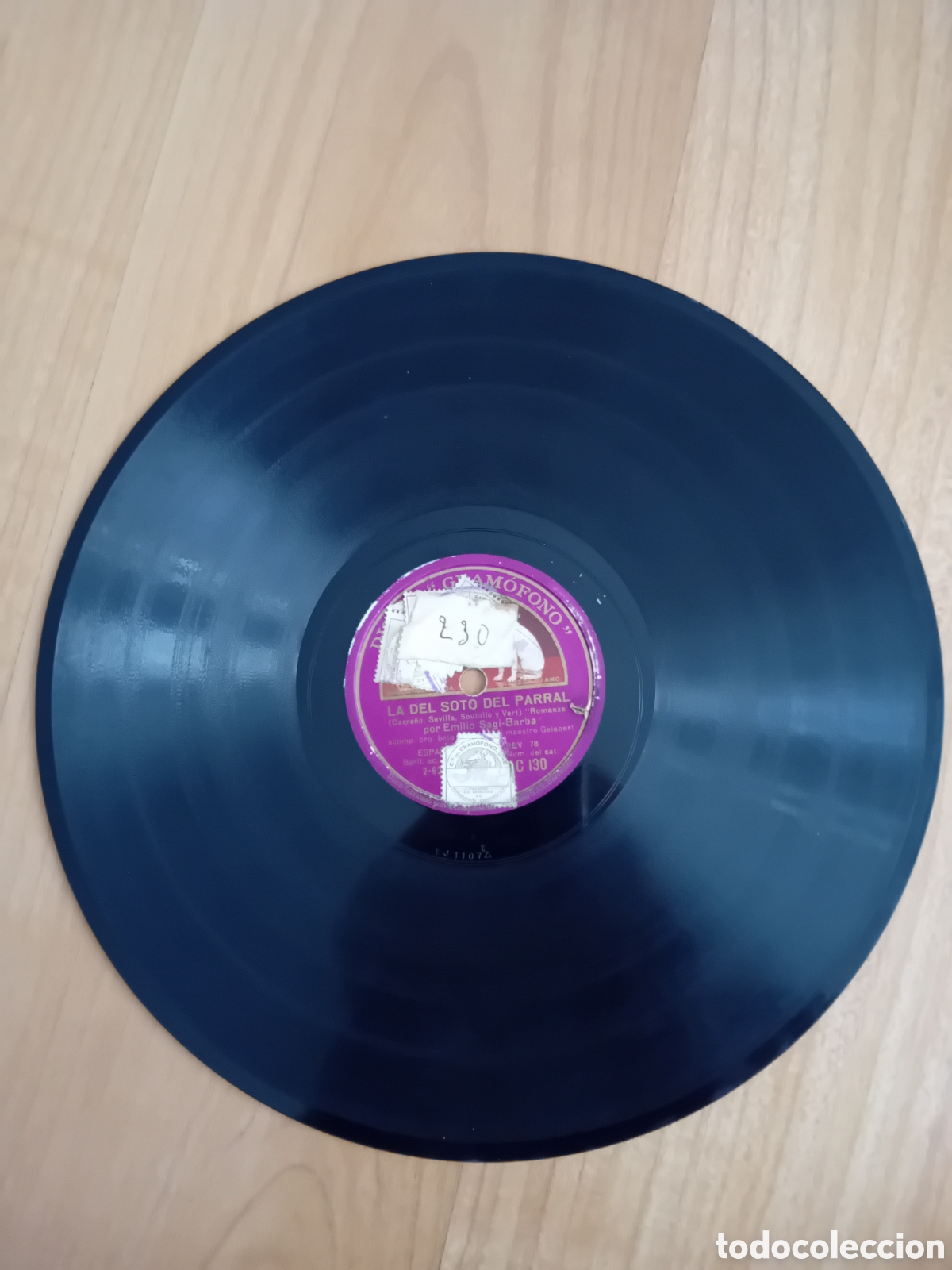 Discos de pizarra: EMILIO SAGI-BARBA. LA DEL SOTO DEL PARRAL - Foto 1