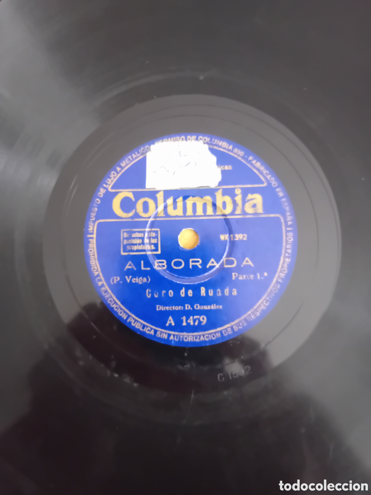 Discos de pizarra: CORO DE RUADA. ALBORADA. OJO, EL DISCO EST&Aacute; RAJADO - Foto 5