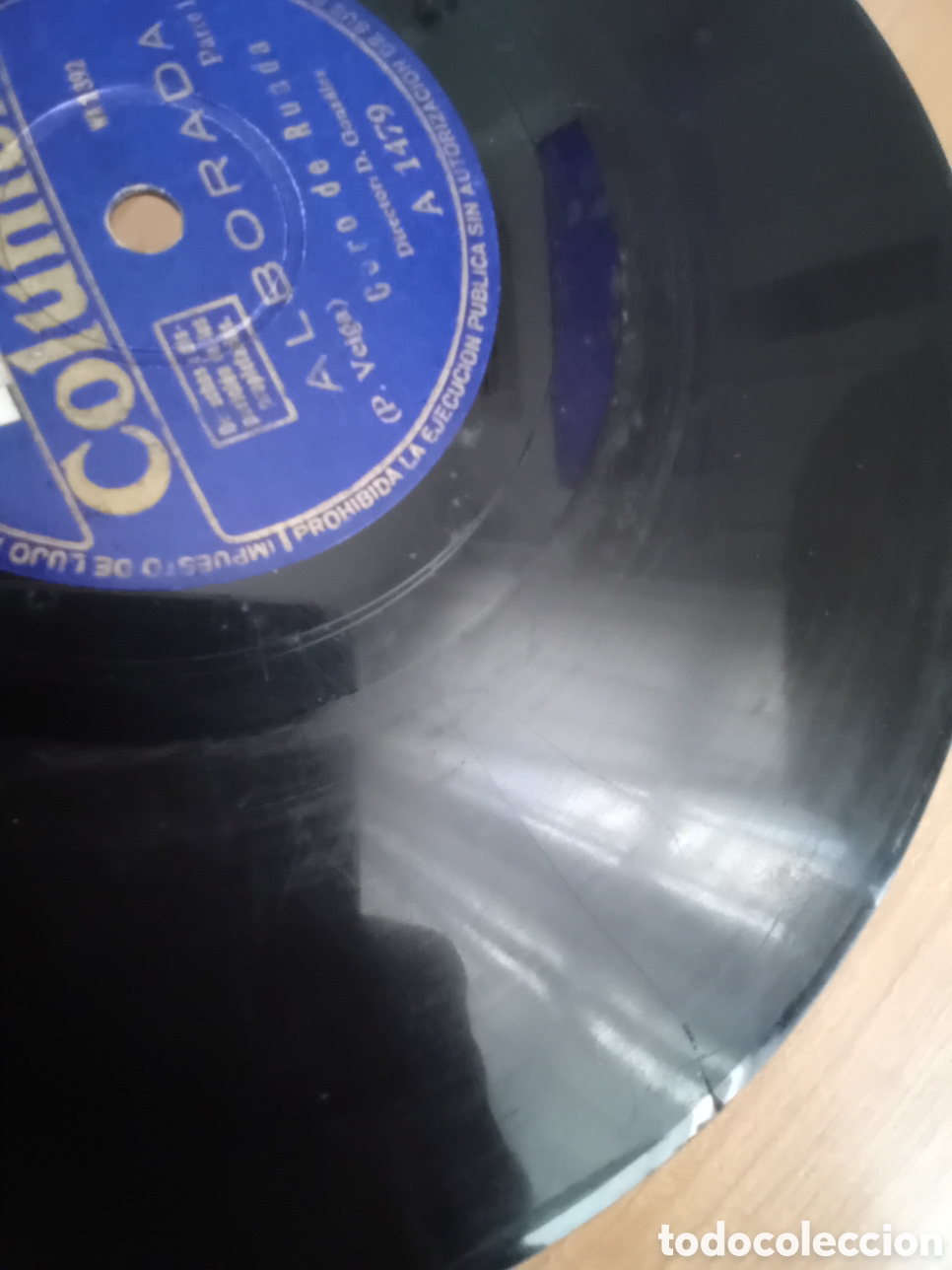Discos de pizarra: CORO DE RUADA. ALBORADA. OJO, EL DISCO EST&Aacute; RAJADO - Foto 6
