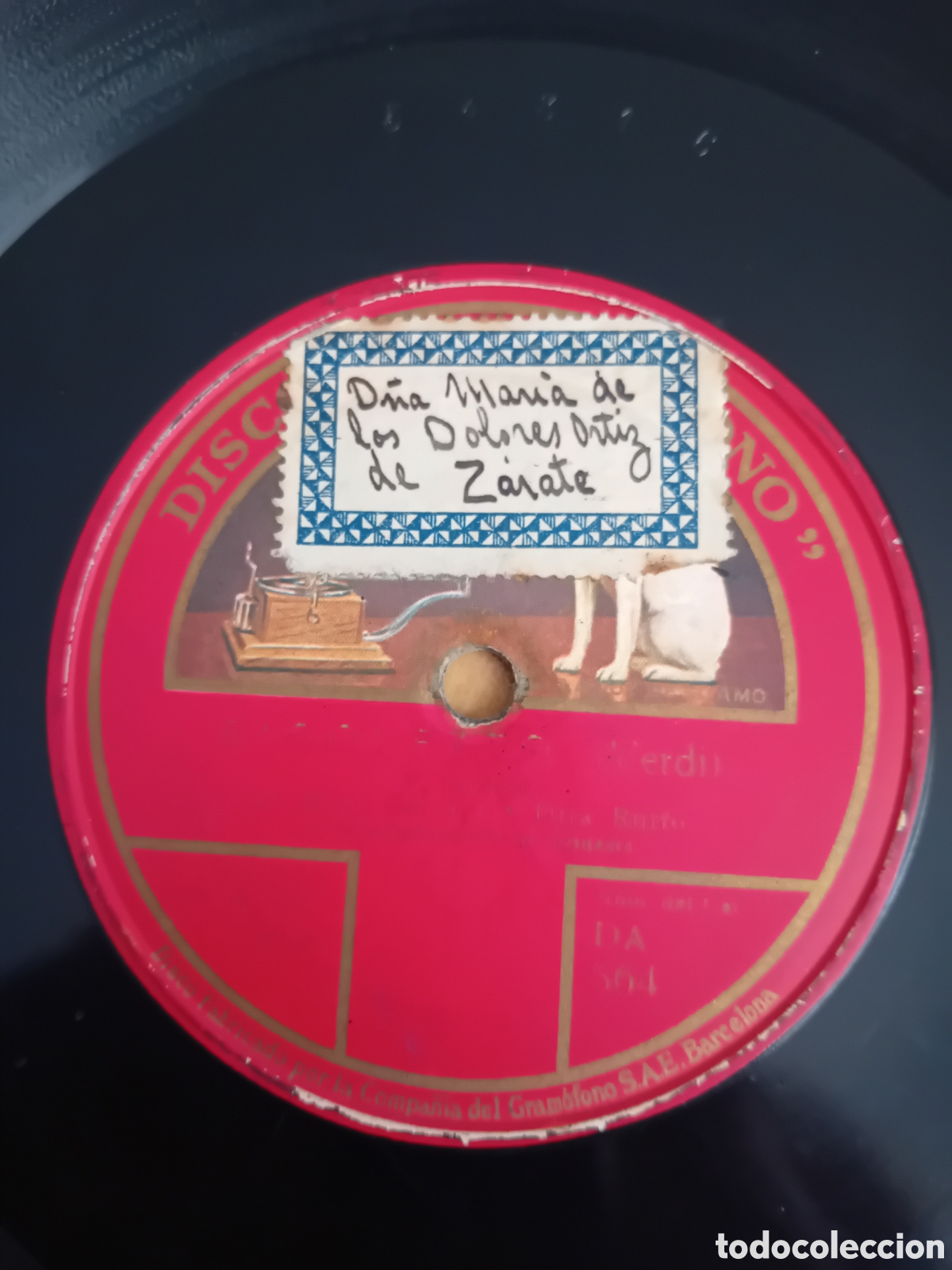 Discos de pizarra: MARIA GALVANY. TITTA RUFFO. RIGOLETTO. VERDI - Foto 4