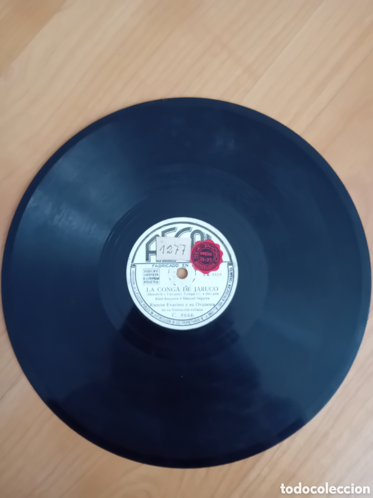 Discos de pizarra: RAMON EVARISTO. LA CONGA DE JARUCO. ERES LINDA - Foto 4