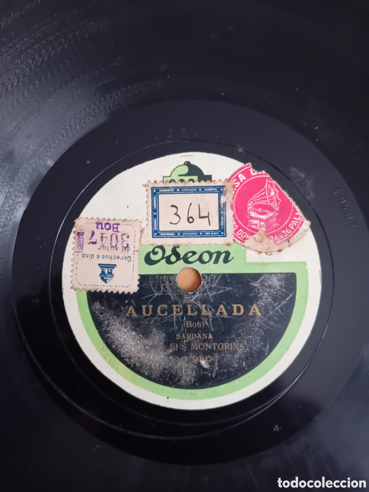 Discos de pizarra: ELS MONTGRINS. AUCELLADA. SALTIRO DE LA CARDINA - Foto 2